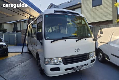 White 2010 Toyota Coaster Bus Standard (Lwb)