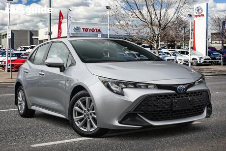Silver 2025 Toyota Corolla Hatchback Ascent Sport Hybrid
