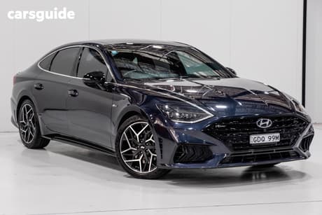 Blue 2021 Hyundai Sonata Sedan N Line