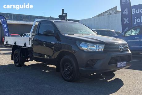 Black 2015 Toyota Hilux Cab Chassis Workmate