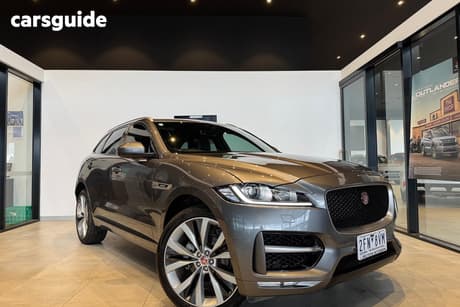 Grey 2017 Jaguar F-Pace Wagon 20D R-Sport
