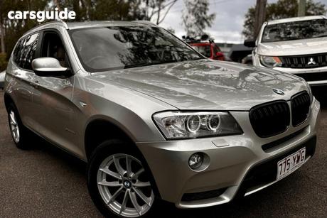 Silver 2012 BMW X3 Wagon Xdrive 20D