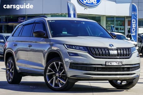 Grey 2020 Skoda Kodiaq Wagon 132 Tsi (4X4)