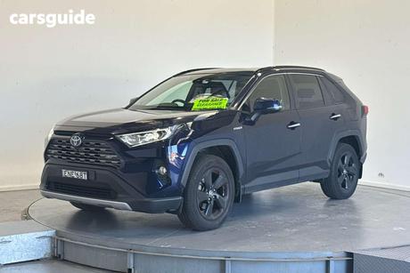 Blue 2021 Toyota RAV4 Wagon Cruiser (Awd) Hybrid