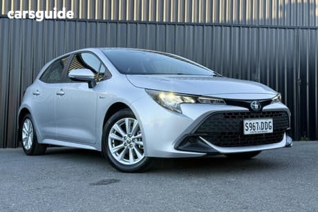 Silver 2025 Toyota Corolla Hatchback Ascent Sport Hybrid