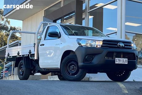 White 2024 Toyota Hilux Cab Chassis Workmate (4X2)