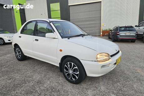 White 1995 Mazda 121 Sedan
