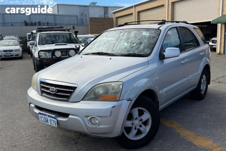 Silver 2007 Kia Sorento Wagon Ex-L