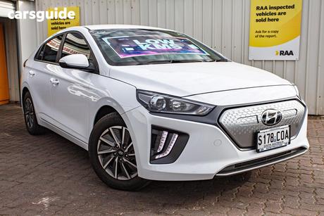 White 2021 Hyundai Ioniq Hatchback Electric Elite