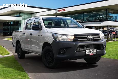 White 2020 Toyota Hilux Double Cab Pick Up Workmate