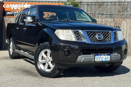 Black 2012 Nissan Navara Dual Cab Pick-up St (4X4)