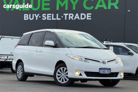 White 2019 Toyota Tarago Wagon Gli