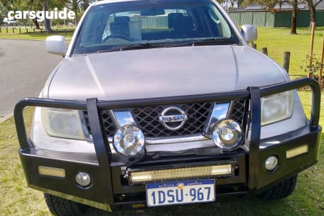 Silver 2011 Nissan Navara Dual Cab Pick-up St (4X4)