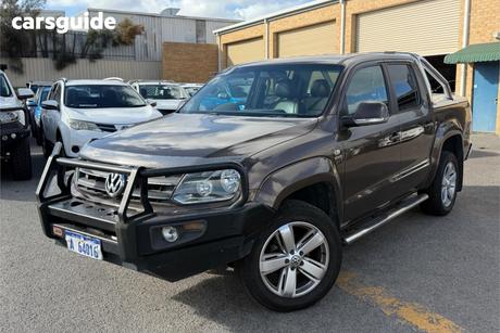 Brown 2011 Volkswagen Amarok Dual Cab Utility Tdi400 Highline (4X4)