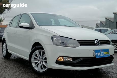 White 2016 Volkswagen Polo Hatchback 66 Tsi Trendline