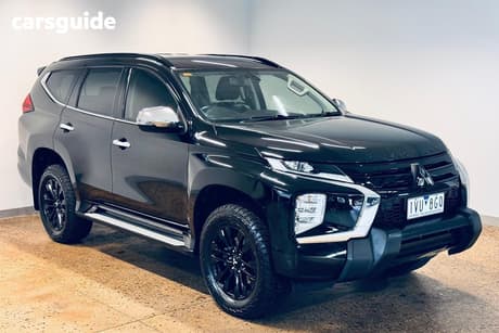 Black 2022 Mitsubishi Pajero Sport Wagon Gsr (4Wd) 7 Seat