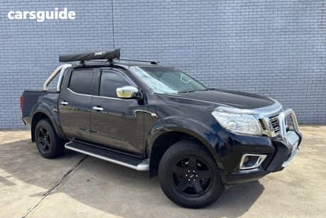 Black 2015 Nissan Navara Dual Cab Utility St (4X4)