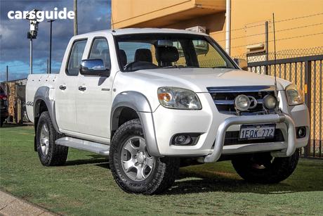 White 2009 Mazda BT-50 Dual Cab Pick-up B3000 Sdx (4X4)