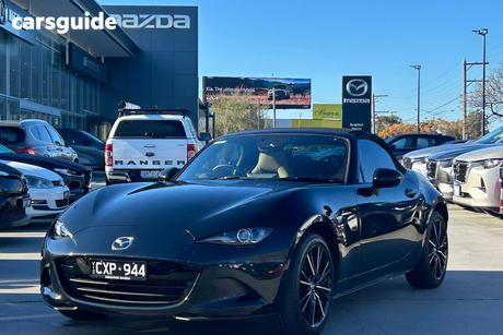 Black 2024 Mazda MX-5 Convertible G20 Roadster Gt