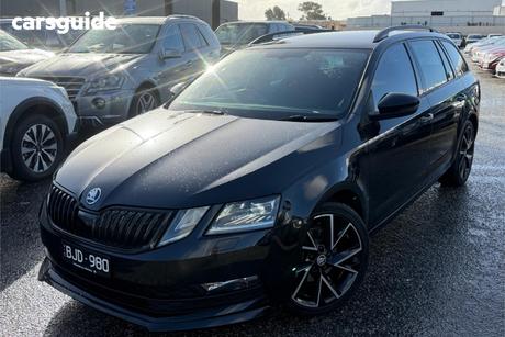Black 2020 Skoda Octavia Wagon Sport