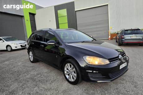 Black 2015 Volkswagen Golf Wagon 90 Tsi Comfortline