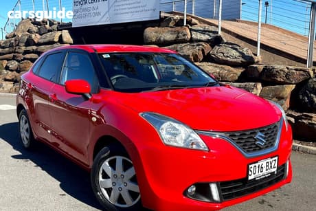 Red 2018 Suzuki Baleno Hatchback Gl