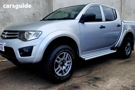 Silver 2013 Mitsubishi Triton Double Cab Utility Glx (4X4)