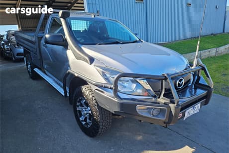 Silver 2016 Mazda BT-50 Cab Chassis Xt (4X4)