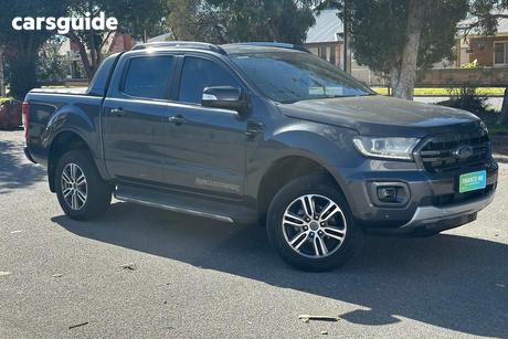 Grey 2020 Ford Ranger Double Cab Pick Up Wildtrak 2.0 (4X4)