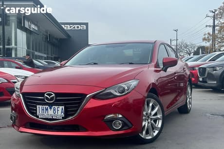 Red 2016 Mazda 3 Sedan Sp25 Gt