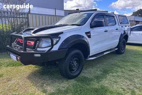 White 2014 Ford Ranger Crew Cab Chassis Xl 2.2 Hi-Rider (4X2)