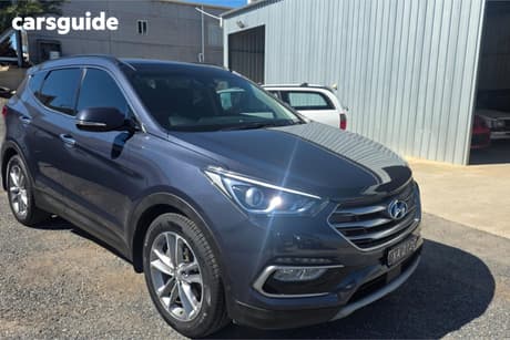 Blue 2017 Hyundai Santa FE Wagon Highlander Crdi (4X4)