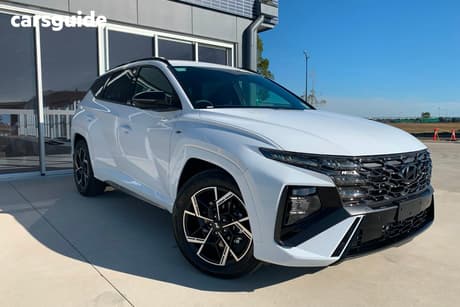 White 2026 Hyundai Tucson Wagon Elite Hybrid N Line (Fwd)