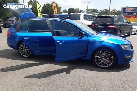 Blue 2016 Skoda Octavia Wagon Rs 162 Tsi