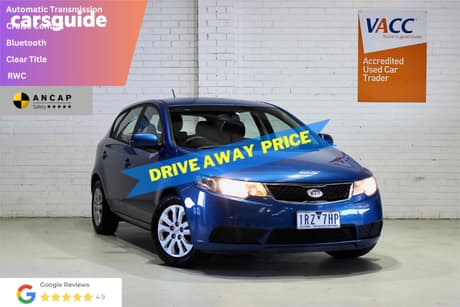 Blue 2012 Kia Cerato Hatchback Sli