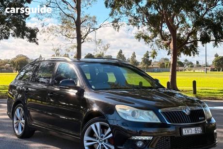 Black 2010 Skoda Octavia Wagon Rs 125 Tdi