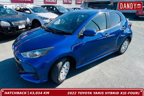 Blue 2022 Toyota Yaris Hatchback Sx Hybrid
