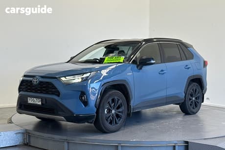 Blue 2023 Toyota RAV4 Wagon Xse (Awd) Hybrid Premium Paint