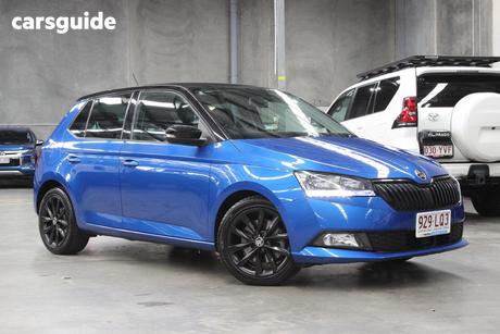 Blue 2021 Skoda Fabia Hatchback 81 Tsi Run Out Edition