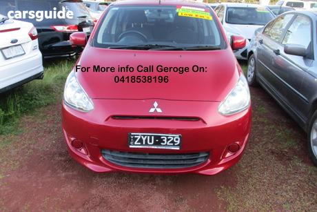 Red 2013 Mitsubishi Mirage Hatchback Es