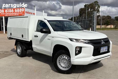 White 2019 Mitsubishi Triton Cab Chassis Glx