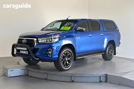 Blue 2019 Toyota Hilux Double Cab Pick Up Sr5 (4X4)