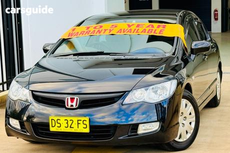 Black 2007 Honda Civic Sedan Vti