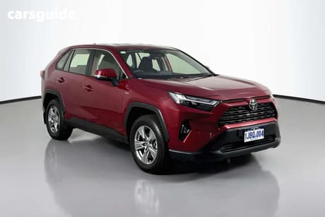 Red 2025 Toyota RAV4 Wagon Gx (Awd) Hybrid