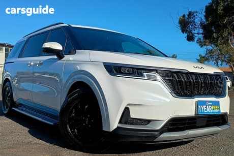 White 2022 Kia Carnival Wagon S