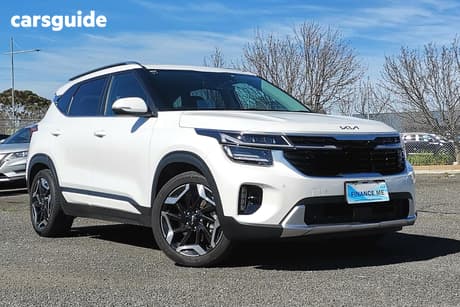 White 2024 Kia Seltos Wagon Gt-Line (Awd) (Two-Tone)
