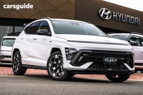 White 2026 Hyundai Kona Wagon Hybrid Premium N Line