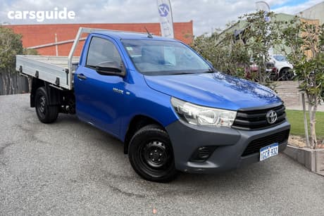 Blue 2016 Toyota Hilux Cab Chassis Workmate