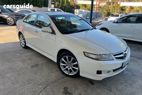 White 2005 Honda Accord Euro Sedan Luxury
