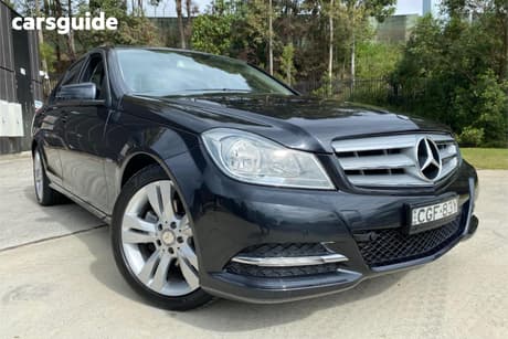 Black 2012 Mercedes-Benz C200 Sedan Be